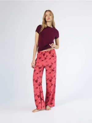 Reserved - Dwuczęściowa piżama z wiskozy - różowy