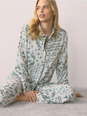 Reserved - Dwuczęściowa piżama ze wzorem - wielobarwny