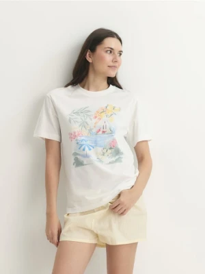 Reserved - Dwuczęściowa piżama - żółty