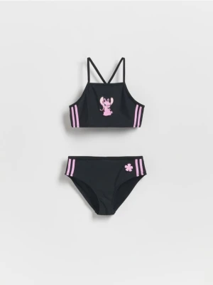 Reserved - Dwuczęściowy kostium kąpielowy Lilo i Stitch - czarny