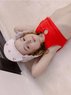 Reserved - Dwuczęściowy strój kąpielowy - czerwony