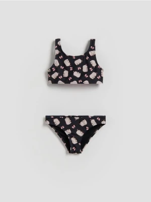 Reserved - Dwuczęściowy strój kąpielowy Pusheen - czarny