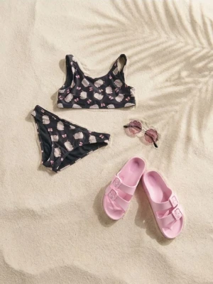 Reserved - Dwuczęściowy strój kąpielowy Pusheen - czarny