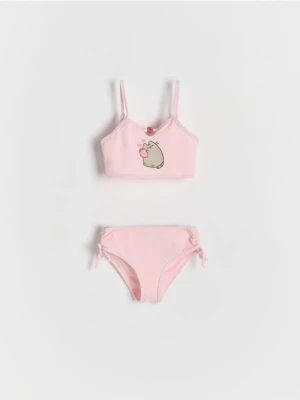 Reserved - Dwuczęściowy strój kąpielowy Pusheen - pastelowy róż