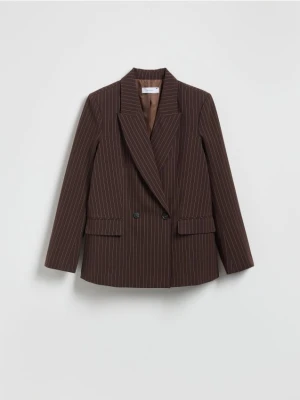 Zdjęcie produktu Reserved - Dwurzędowa marynarka - ciemnobrązowy