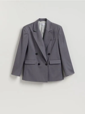 Reserved - Dwurzędowa marynarka - ciemnoszary