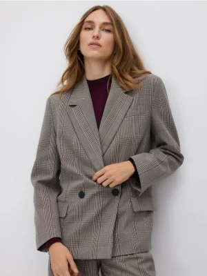 Reserved - Dwurzędowa marynarka w kratę - wielobarwny