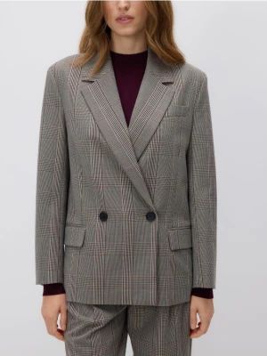 Reserved - Dwurzędowa marynarka w kratę - wielobarwny