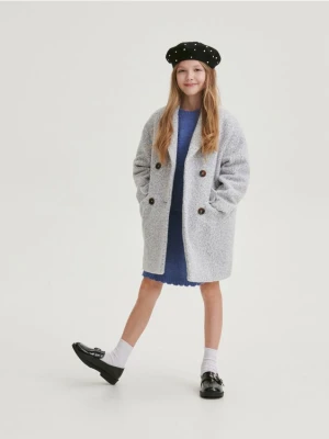 Reserved - Dwurzędowy płaszcz - jasnoturkusowy