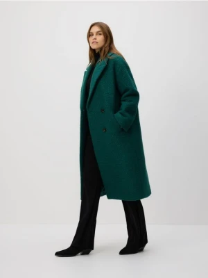 Zdjęcie produktu Reserved - Dwurzędowy płaszcz oversize - morski