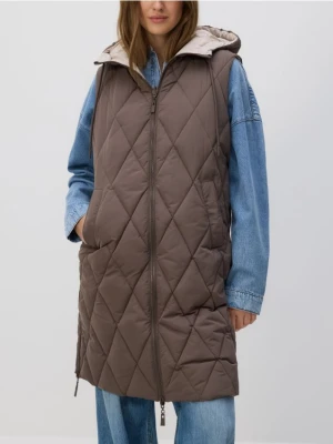 Reserved - Dwustronna kamizelka - brązowy