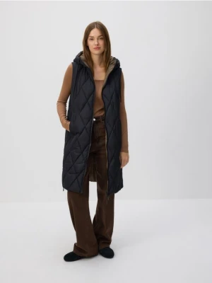 Reserved - Dwustronna kamizelka - czarny