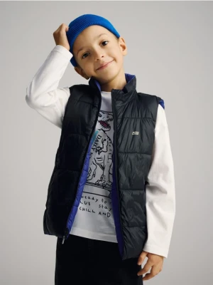 Reserved - Dwustronna kamizelka - niebieski