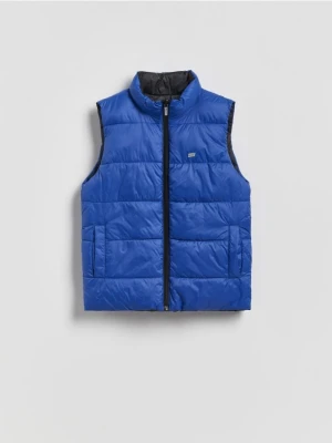 Reserved - Dwustronna kamizelka - niebieski