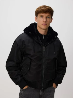 Reserved - Dwustronna kurtka bomberka - czarny