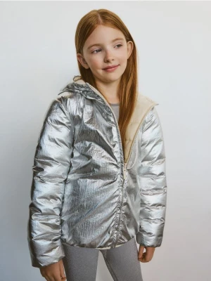 Reserved - Dwustronna kurtka - srebrny