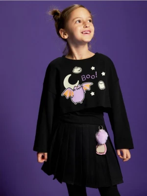 Reserved - Dwuwarstwowa koszulka Pusheen - czarny