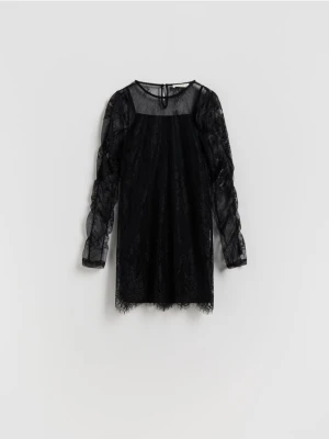 Reserved - Dwuwarstwowa sukienka - czarny