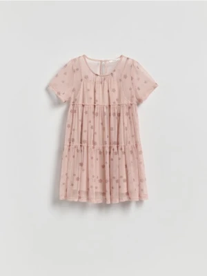 Reserved - Dwuwarstwowa sukienka - pastelowy róż