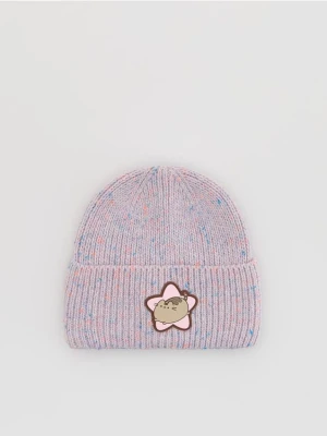 Reserved - Dzianinowa czapka Pusheen - wielobarwny