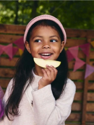 Reserved - Dzianinowa czapka z wiskozą - pastelowy róż