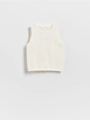 Zdjęcie produktu Reserved - Dzianinowa kamizelka - złamana biel