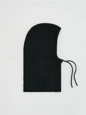 Reserved - Dzianinowa kominiarka - czarny