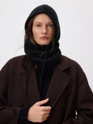 Reserved - Dzianinowa kominiarka - czarny