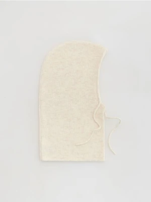 Reserved - Dzianinowa kominiarka - kremowy