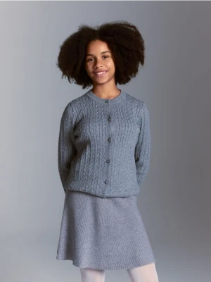 Reserved - Dzianinowa spódnica - ciemnoszary