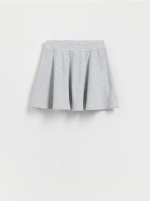 Reserved - Dzianinowa spódnica - jasnoszary