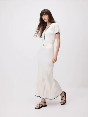 Reserved - Dzianinowa spódnica maxi - wielobarwny