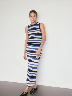 Reserved - Dzianinowa spódnica maxi - wielobarwny