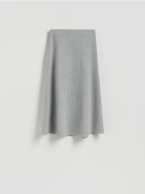 Reserved - Dzianinowa spódnica midi - ciemnoszary