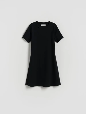Reserved - Dzianinowa sukienka - czarny