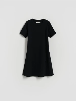 Reserved - Dzianinowa sukienka - czarny