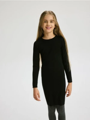 Reserved - Dzianinowa sukienka - czarny