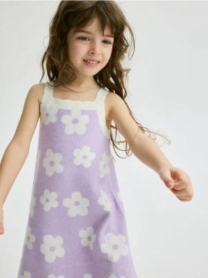 Reserved - Dzianinowa sukienka na ramiączkach - wielobarwny