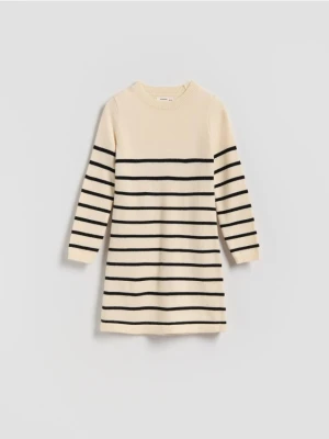 Reserved - Dzianinowa sukienka z wiskozą - wielobarwny