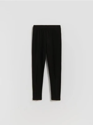 Reserved - Dzianinowe legginsy - czarny