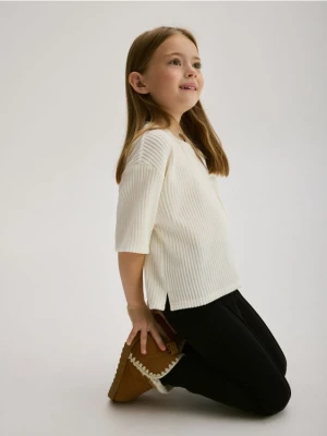 Reserved - Dzianinowe legginsy - czarny