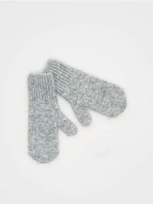 Reserved - Dzianinowe rękawiczki - ciemnoszary