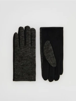 Reserved - Dzianinowe rękawiczki - czarny