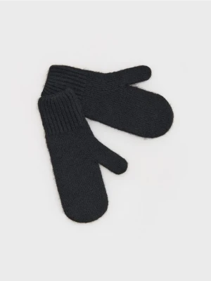 Reserved - Dzianinowe rękawiczki - czarny