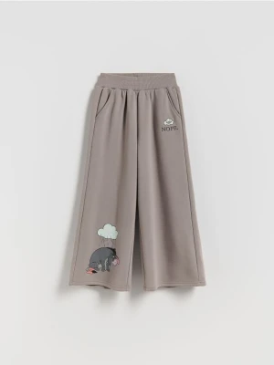 Reserved - Dzianinowe spodnie Kubuś Puchatek - ciemnoszary