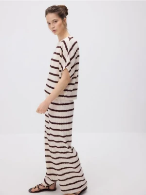 Reserved - Dzianinowe spodnie - wielobarwny