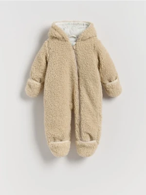 Zdjęcie produktu Reserved - Dzianinowy kombinezon z kapturem - beżowy