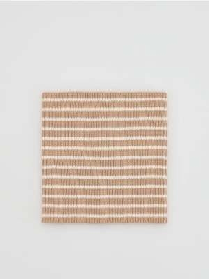 Reserved - Dzianinowy komin - beżowy