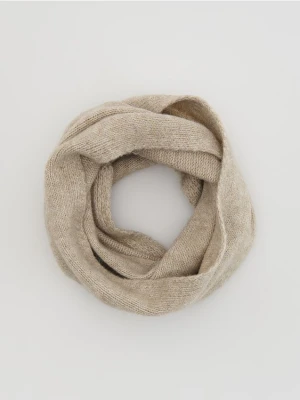 Reserved - Dzianinowy komin - brązowy