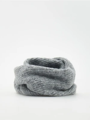 Reserved - Dzianinowy komin - ciemnoszary